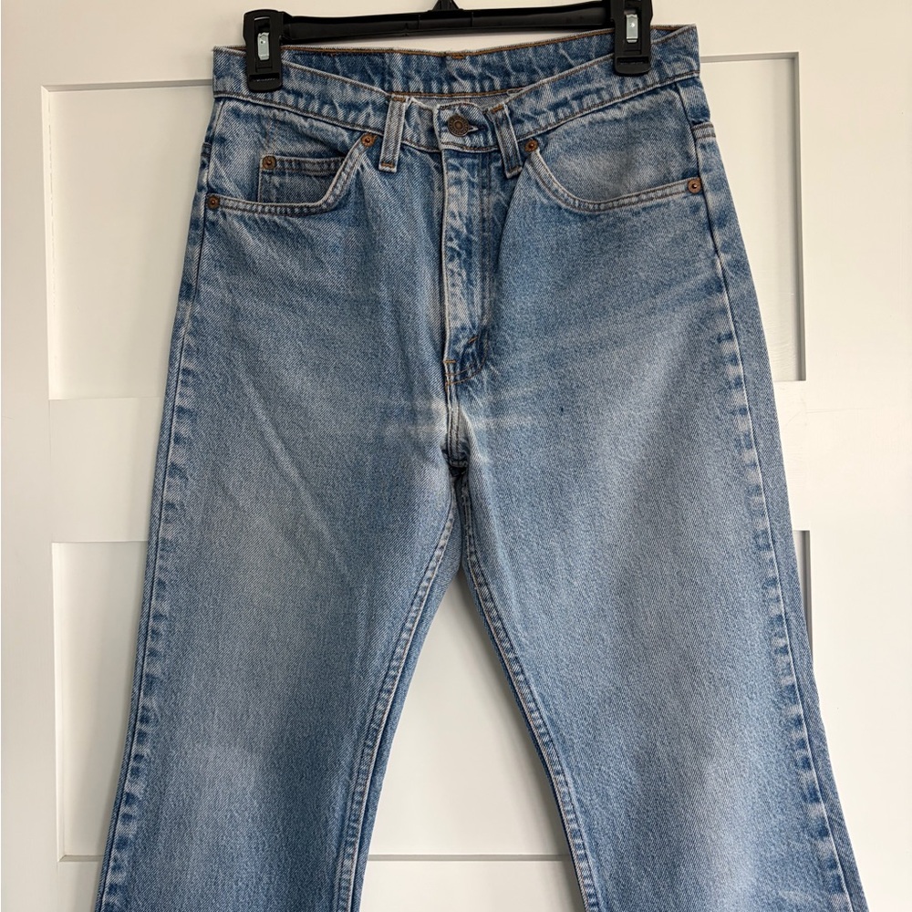 Vintage 1980s Levi’s 517 Medium Blue Wash Straight/Bootcut